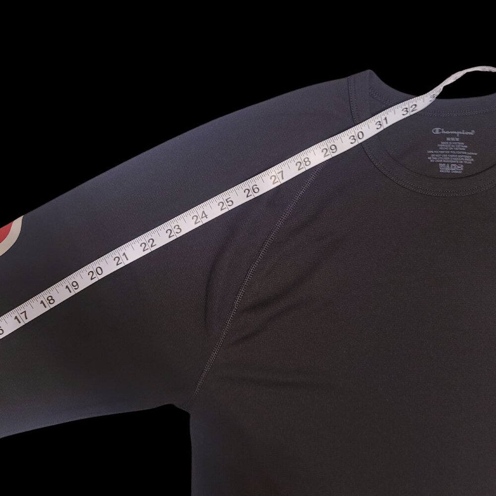 Champion Long Sleeve Black Shirt, Size Medium - Picture 7 of 9